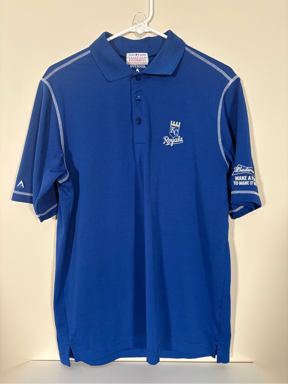 Antigua KC Royals Royal Blue Performance Polo